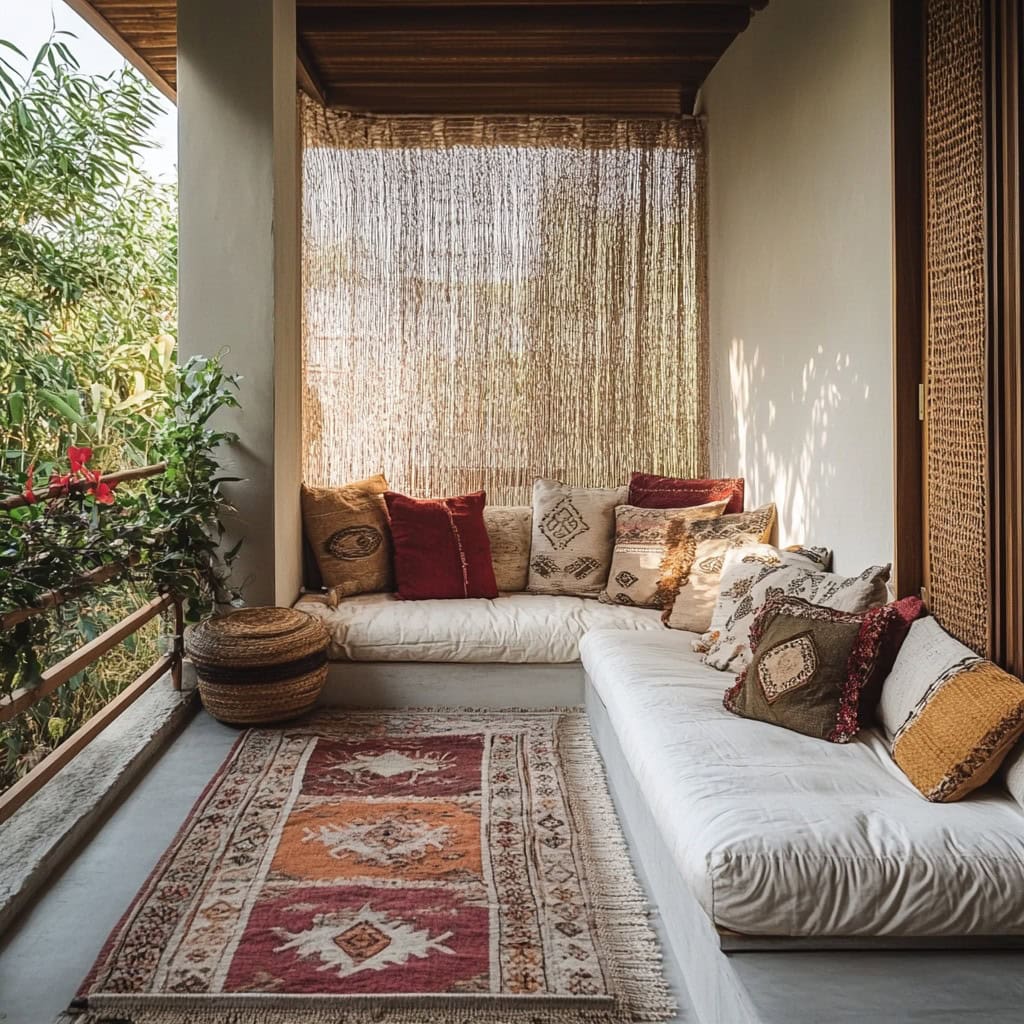 How to Decorate a Boho Balcony: Ideas for a Relaxed Outdoor Vibe - Cozy ...
