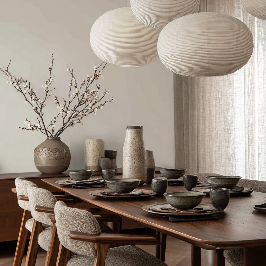 japandi dining room design