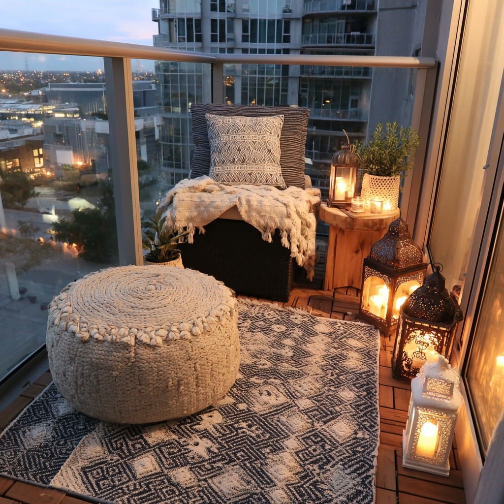 Privacy small city balcony